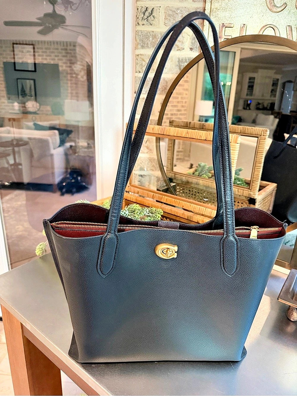 Coach Willow Tote Bag Black